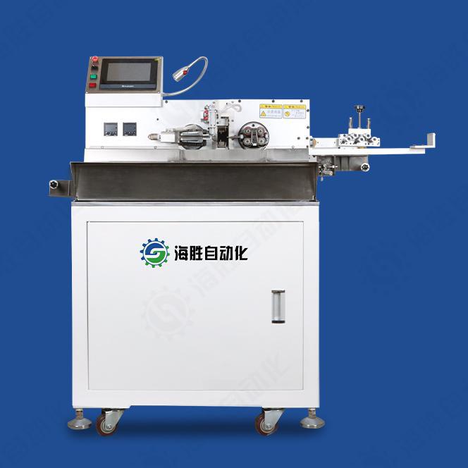 HS-02Z8-L全自动双头沾锡机 (滚轮送线式）